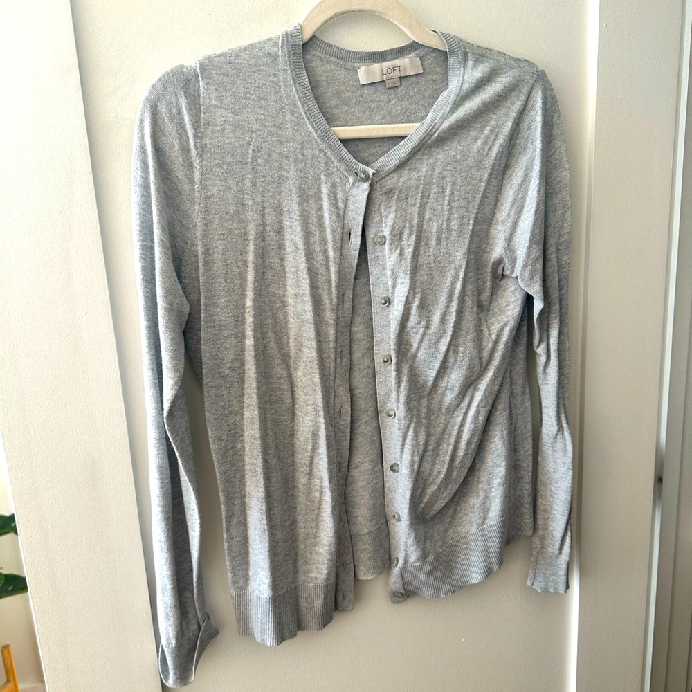 Loft grey cardigan